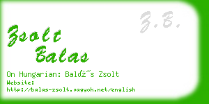 zsolt balas business card